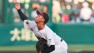 阪神主砲と同姓同名の森下翔太（創成館）が前評判通りの140キロ台の速球を披露！打っても同点適時打【甲子園】