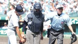 仙台育英、捕手の川尻が足を痛めて交代　7回の守備中に治療…再び出場も8回の打席で代打