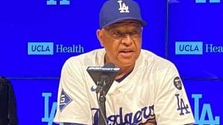 ド軍監督、大勝に笑み「チームで掴んだ勝利」　17安打で12得点に手応え「上手くいった」