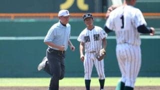 甲子園で岡山県職員の安藤さんが塁審　「仕事にも野球にも生かす」