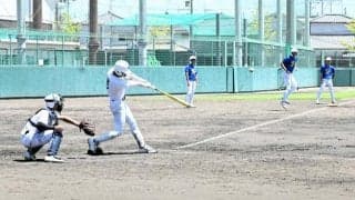 県岐阜商、紅白戦で仲間と真剣勝負「慣れて、元気が戻ってきた」