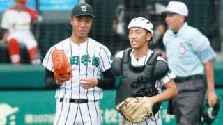 「兄を越えた」1勝導く　今年から捕手の津田学園・犬飼悠之介選手