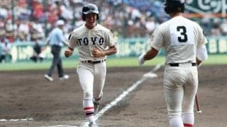 東洋大姫路、3、4番の連打で勝ち越し　済美は中軸に安打出ず