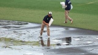 甲子園騒然…約48分の伝統芸「魔法か芸術」　一瞬で消えた水溜まりに相次ぐ称賛