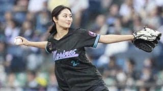 黒ショーパンで豪快足上げも…美人女優がド緊張　照れ笑いで反省「たかぶりすぎて」
