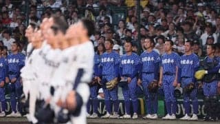 さわかやユニ話題の青藍泰斗、延長タイブレークで敗れ甲子園初勝利逃す【25年甲子園】