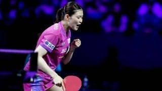 橋本帆乃香、世界女王・孫穎莎から第1G奪取も逆転負け　カットマンが最高峰の舞台で躍動「トップの選手と試合ができて良かった」【WTTチャンピオンズ横浜】