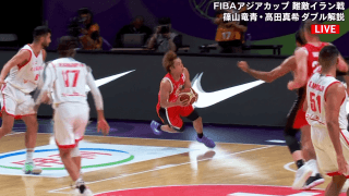 “まさかの顔面強打”が痛々しい…バスケ日本代表選手にアクシデント！「広告部分のモップが足りなかった？」解説者も絶叫