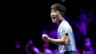 張本智和、中国撃破で日本勢唯一4強入りも「王楚欽とやるまでは負けられない」　“世界No.1サウスポー”との決勝熱望【WTTチャンピオンズ横浜】