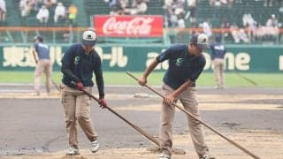 神整備再び！阪神園芸、わずか30分の整備で試合再開へ！【2025年夏高校野球】