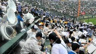 東海大熊本星翔の応援団が大雨の影響で足止め　甲子園に到着できず