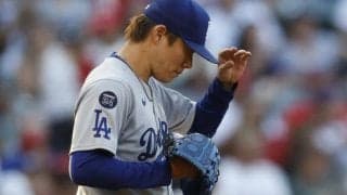 山本由伸も“心配顔”…左手首への痛恨死球→トラウトに適時打　悪夢の5回途中降板、メジャー自己ワースト6失点