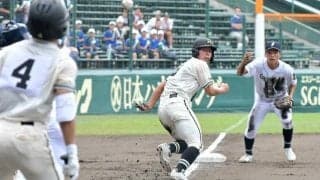 冴えた岡山学芸館バッテリー　スクイズ「スローモーションに見えた」