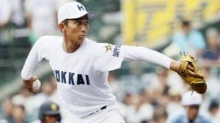 500日ぶり甲子園で登板　自己最速で心残り晴らす　北海・松田投手