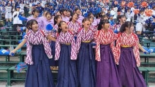 アルプスを彩った“和”の応援団「かわいいって評判です」　女子のみも…反響大で部員倍増