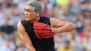還暦直前なのに…豪快フォームで衝撃103キロ　ワイルド始球式に騒然「おじの体格じゃねぇ」