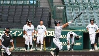 横浜戦見据え津田学園が甲子園練習　佐川監督「大きな経験値」