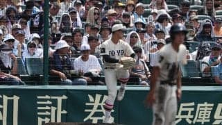 東洋大姫路・阪下が右肘じん帯損傷から公式戦復帰！復活のマウンドで二者連続三振！最速143キロで堂々ピッチング！【25年夏甲子園】