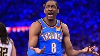 サンダーのジェイレン・ウィリアムズが来日…“すしざんまいポーズ”を披露