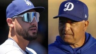 スタメン落ちのコンフォートとロバーツ監督は何を話していたのか？　会話の切り抜き画像が拡散…ド軍ファンは大喜利状態に