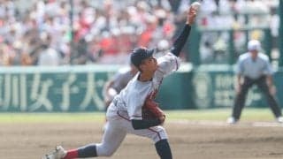 昨夏王者・京都国際が1ー2とリードを許して終盤へ！6回からエース左腕・西村が登板！【25年夏甲子園】