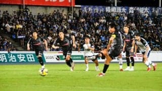 ホーリーホック、ホームで今季初黒星　磐田に1-3で敗れる