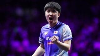 張本智和 日米エース対決を制して決勝進出！地元Vに王手【卓球 WTT横浜】