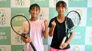 名張の中学生2人、テニスの全日本に出場　「勝ち進みたい」