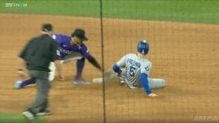 体重100kgのフリーマンが「びっくりナイスラン」 完全にモーション“盗んだ”瞬間に称賛の声「技の盗塁」「術は知っている」