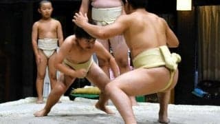 6年生に負けたのが悔しくて…相撲「発祥の地」で子どもの体験教室