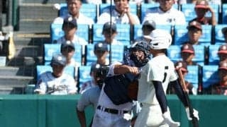 「無我夢中」で刺した盗塁　県岐阜商・小鎗捕手　5本目の線は託した