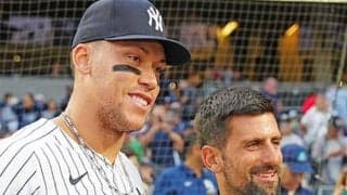  ジョコ ヤンキースの始球式に登場 