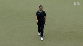 【動画】手前からそんなに曲がる？ラウリーが30mパットを沈めるミラクルバーディ【ツアーチャンピオンシップ2日目】