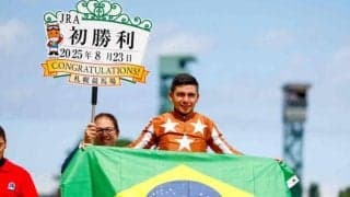 フランシスコ・ゴンサルベス騎手がJRA初勝利！ 「ブラジルにいる私の家族に勝利を捧げたい」