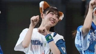「エスコンに天使いた」アイドル降臨に騒然　白ミニスカふわりのダンスが「鬼かわいい」