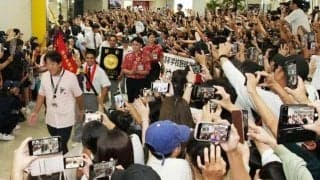 夏の甲子園で初優勝した沖縄尚学が帰郷　那覇空港では大勢の出迎え