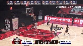 ​​“ネクスト八村塁”が見せた衝撃の3秒間！白谷柱誠ジャック、爆速スティール&ドライブがSNSで話題