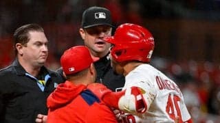 審判にブチ切れ…バットとハイチュウを投げて大暴れ　カージナルス主砲を6試合出場停止に