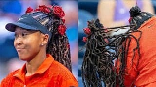  大坂なおみ 試合前にウィッグ外す 