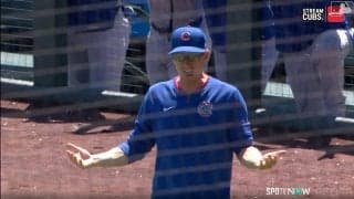 カブス指揮官、“三振ゲッツー”に猛抗議で退場！ 今永先発も“チャレンジできず”まさか…両手上げ球審へ怒り爆発