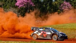 WRCパラグアイ：カッレ・ロバンペラがアドリアン・フルモーに7.1秒差の首位、勝田貴元はコースオフ