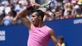 世界2位アルカラス 今季3勝の世界34位に快勝し16強！試合途中には右膝を痛めてヒヤッとする場面も[全米オープン]