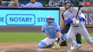 惜しすぎる「24/30」 鈴木誠也、127m特大フェン直打→55打席ぶり長打に喜びの“ジェスチャー” SNSは「入ったと思った！」の声