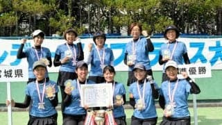宮城代表が準優勝　レディースソフトテニス決勝大会