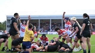 【ハイライト動画あり】サクラフィフティーン、2連覇中のニュージーランド代表に果敢に挑むも敗戦。女子ラグビーワールドカップ