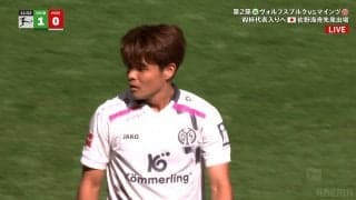 嘘だろ！？ マインツ佐野海舟、“規格外の初速”にファン騒然「速すぎ！」「えぐいな」敵を追い越してルーズボール回収の瞬間