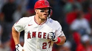 エ軍緊急事態…トラウトが皮膚感染症で急遽スタメン外　顔面負傷に続き相次ぐ不運