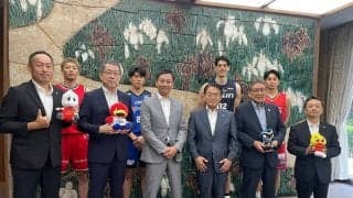 「Bリーグ10周年を愛知から盛り上げて」大村知事が県内4クラブを激励