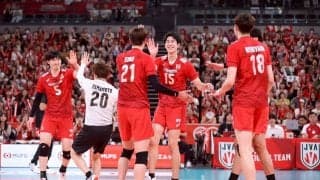 甲斐優斗、西山大翔ら若き力が躍動！　男子日本代表が世界選手権の壮行試合でブルガリアにフルセットの末に勝利