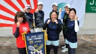 白川・児島ペア優勝、上位3組が全国へ　レディーステニス兵庫県大会